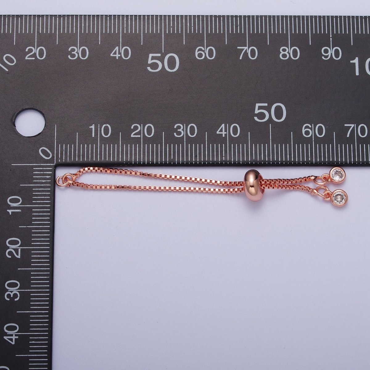 2.5 Inch Adjustable Box Chain Bracelet Supply in Gold, Silver, Black, Rose Gold | K-124 K-130 K-132 K-133 - DLUXCA