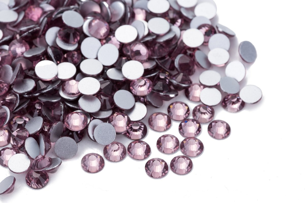 288 pcs High Quality Crystal Light Amethyst Purple Rhinestones wholesale loose Crystal flat back No Hot Fix glass bead Size ss 30 / ss 34, SS30-LAMETHYST - DLUXCA