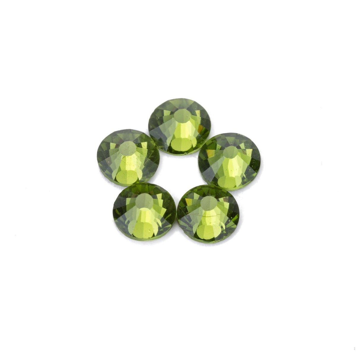 288 pcs High Quality Crystal Olive Green Crystal Olivine Rhinestones Loose Crystal flat back No Hot Fix glass beads Size ss 30 / ss 34, SS30-OLIVINE - DLUXCA
