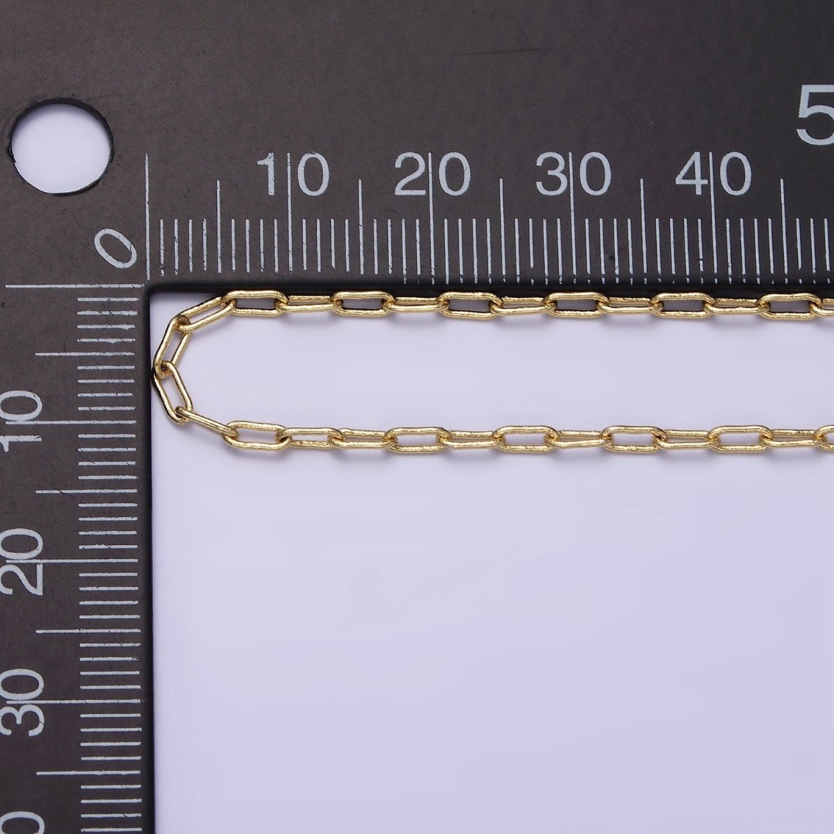 2mm Paperclip 16 Inch Choker Dainty Minimalist Necklace | WA-1871 Clearance Pricing - DLUXCA