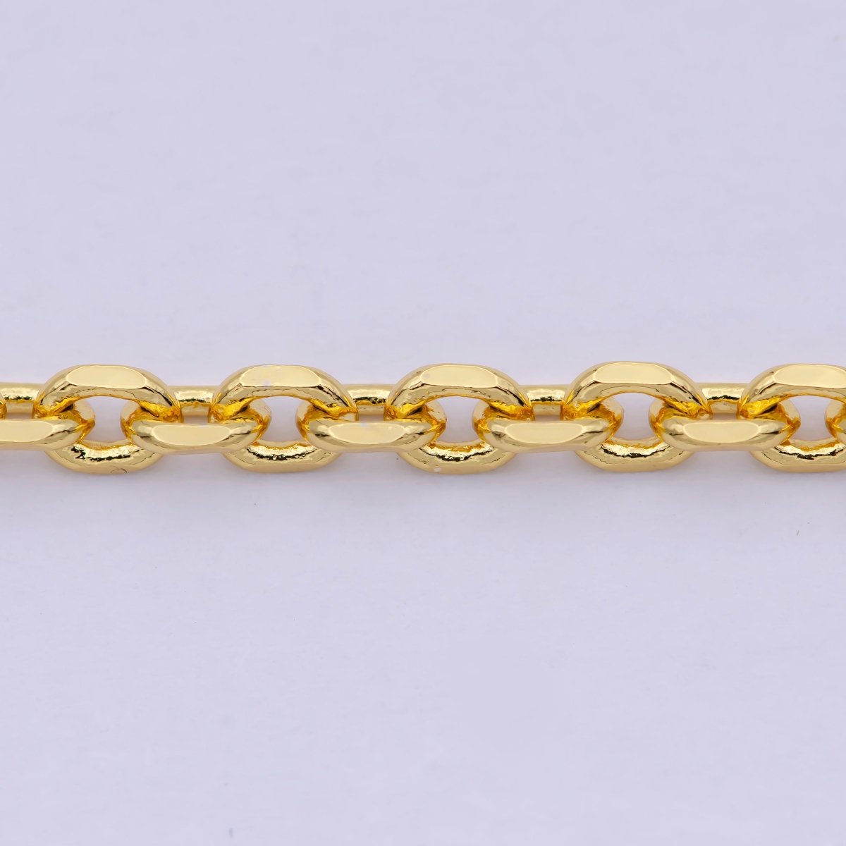 3.26 mm Cable Chain | Gold Filled Cable Necklace | Unisex Men Woman Necklace 17.7 inch | WA-796 Clearance Pricing - DLUXCA