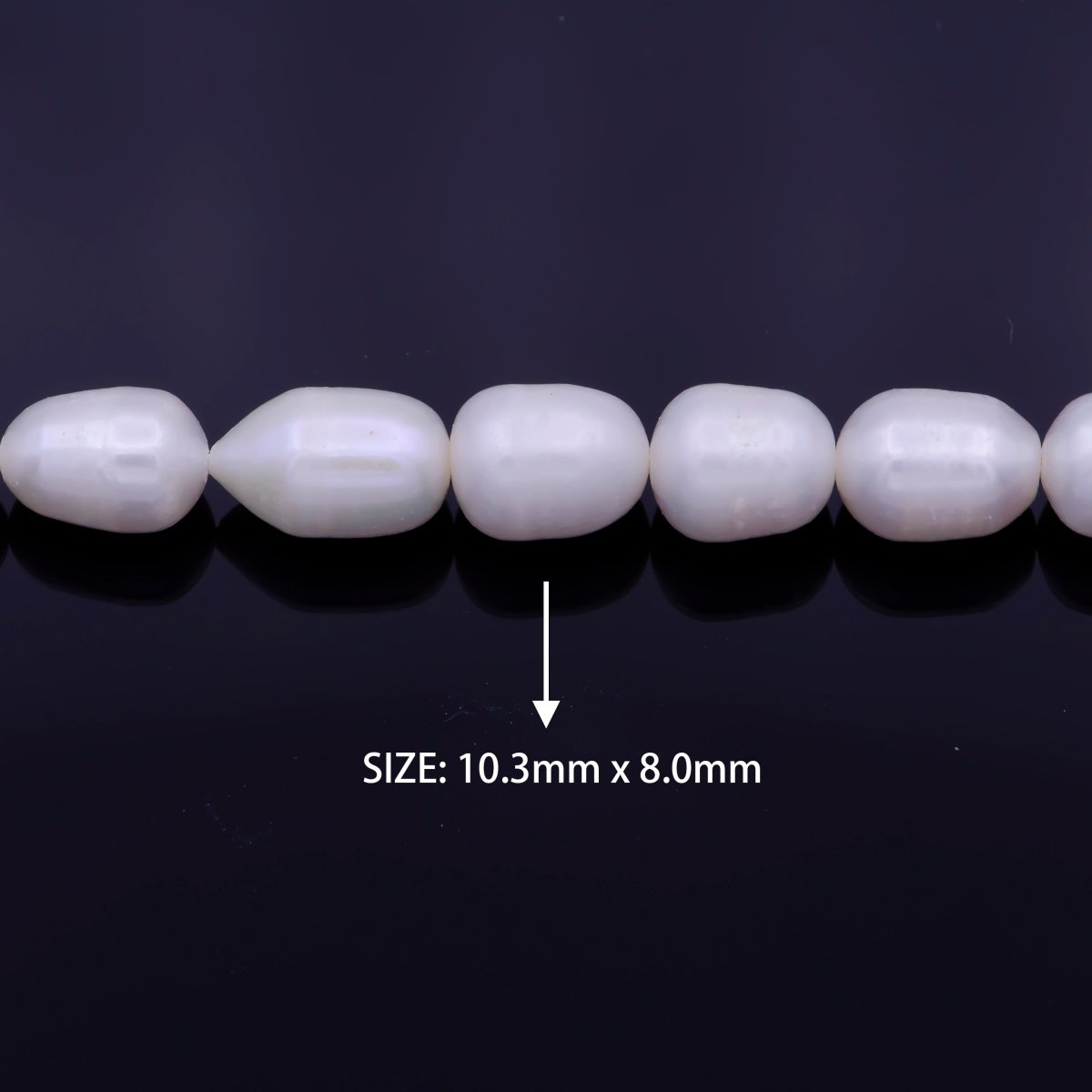 35 Pieces per Strand 8mm AAA Freshwater Pearl Beads | WA-1336 Clearance Pricing - DLUXCA