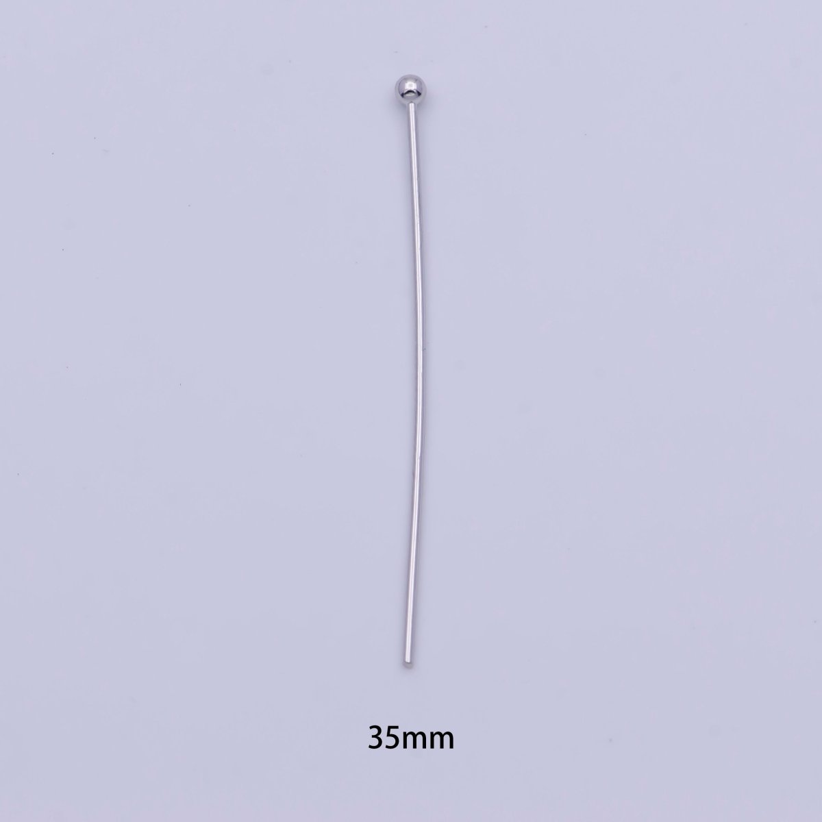 35mm Silver Metal Ball Head Pins Jewelry Making Supply | SP-1569 - DLUXCA