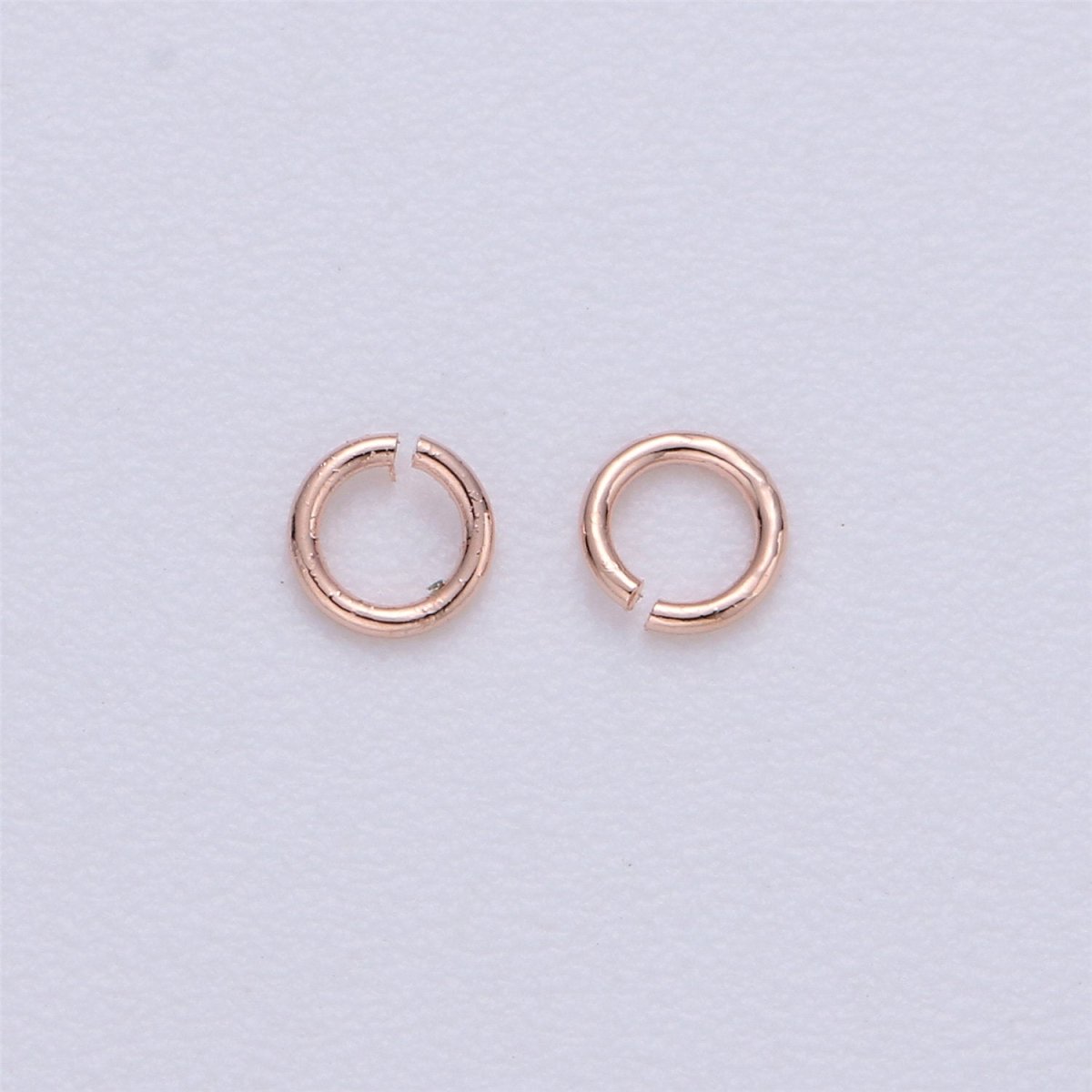 450 Pcs Silver Plated, Gold Plated, Gun Metal, Rose Gold Dainty O Shaped Jump Rings 3mm Open Jump Ring 24 gauge 0.50mm for Supply - DLUXCA