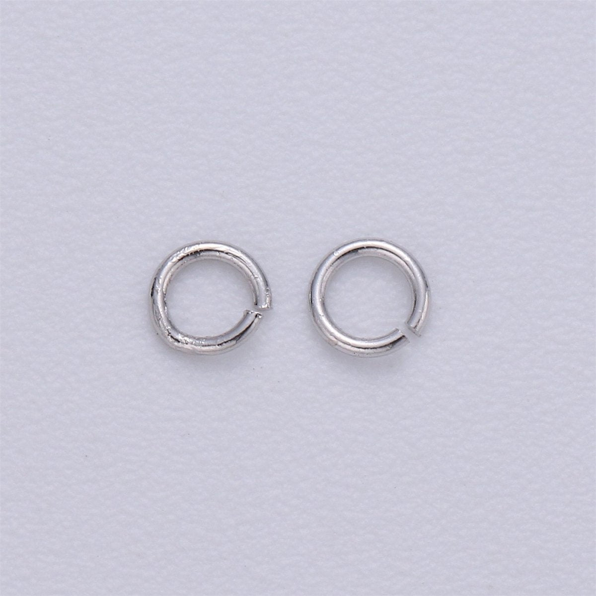 450 Pcs Silver Plated, Gold Plated, Gun Metal, Rose Gold Dainty O Shaped Jump Rings 3mm Open Jump Ring 24 gauge 0.50mm for Supply - DLUXCA