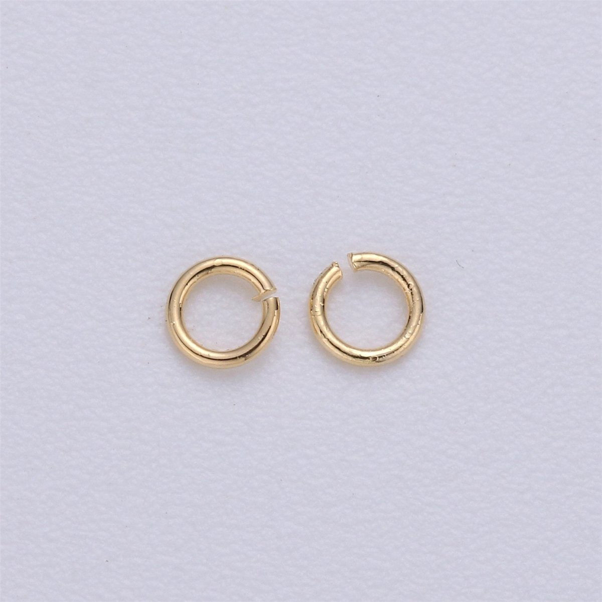 450 Pcs Silver Plated, Gold Plated, Gun Metal, Rose Gold Dainty O Shaped Jump Rings 3mm Open Jump Ring 24 gauge 0.50mm for Supply - DLUXCA