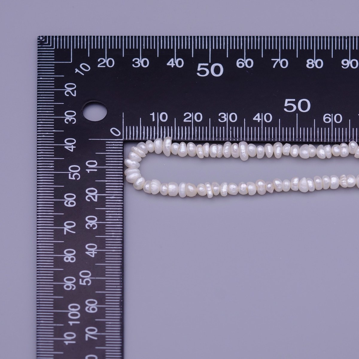 4.5mm AAA Natural Freshwater Pearl Seed Beads 144pcs Full Strand | WA-1321 Clearance Pricing - DLUXCA