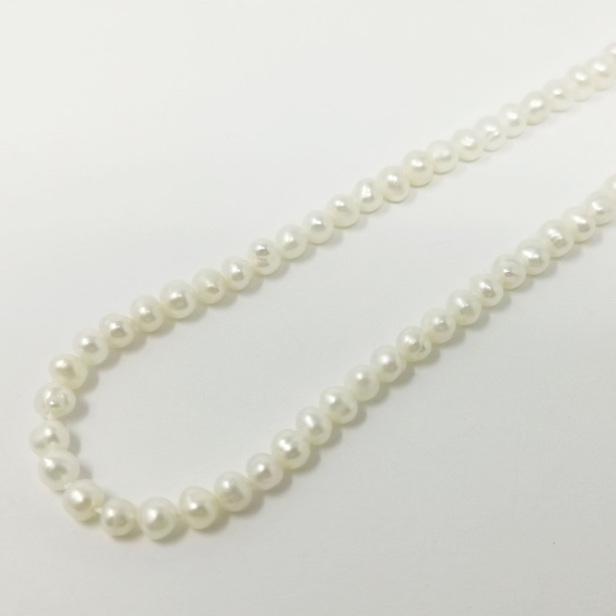 4mm - 5mm Round Button White Freshwater Pearl Jewelry Making | WA-035 Clearance Pricing - DLUXCA