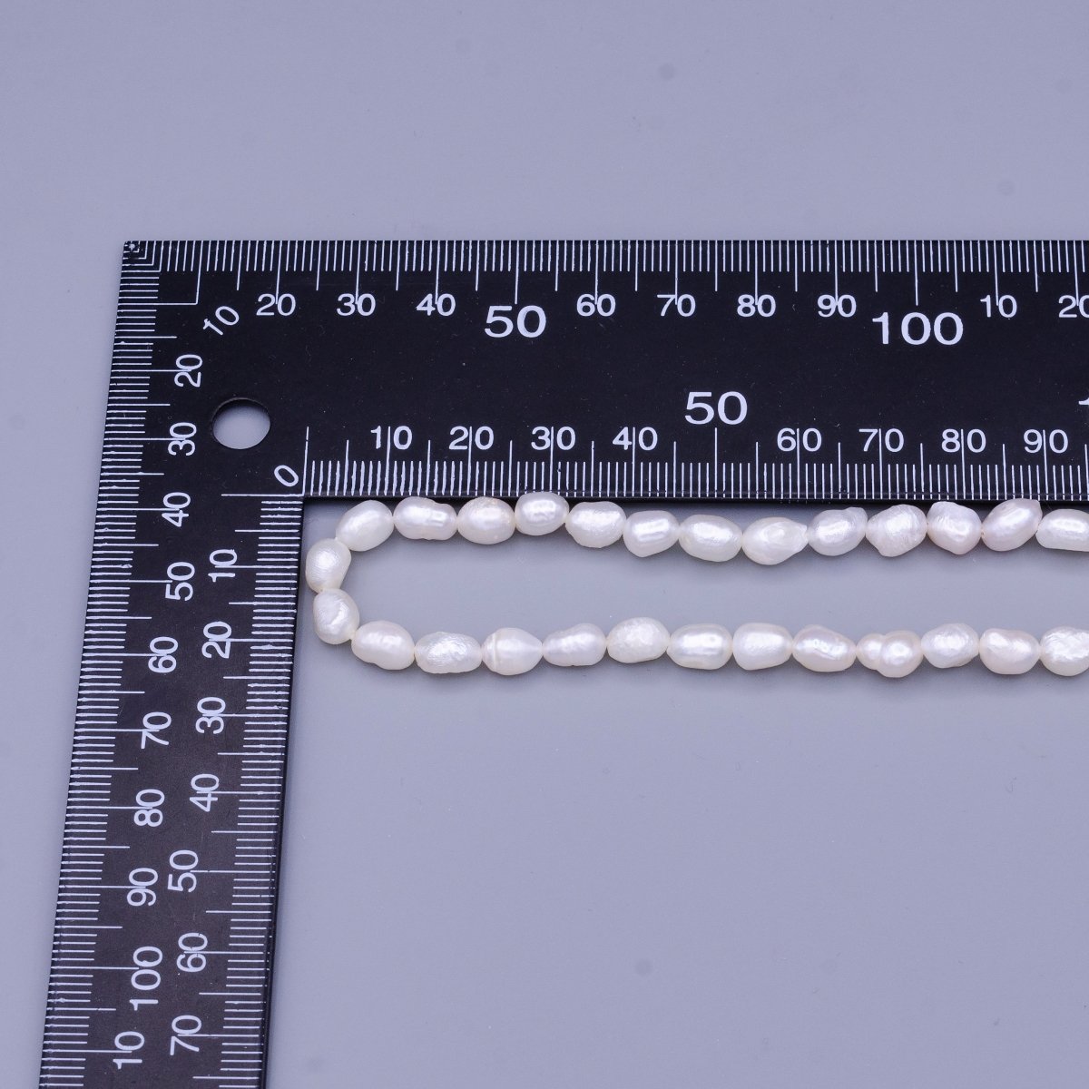 5.5mm Baroque Oval Freshwater Pearl 50 Pieces/Strand Jewelry Making Findings Supply | WA-1672 Clearance Pricing - DLUXCA