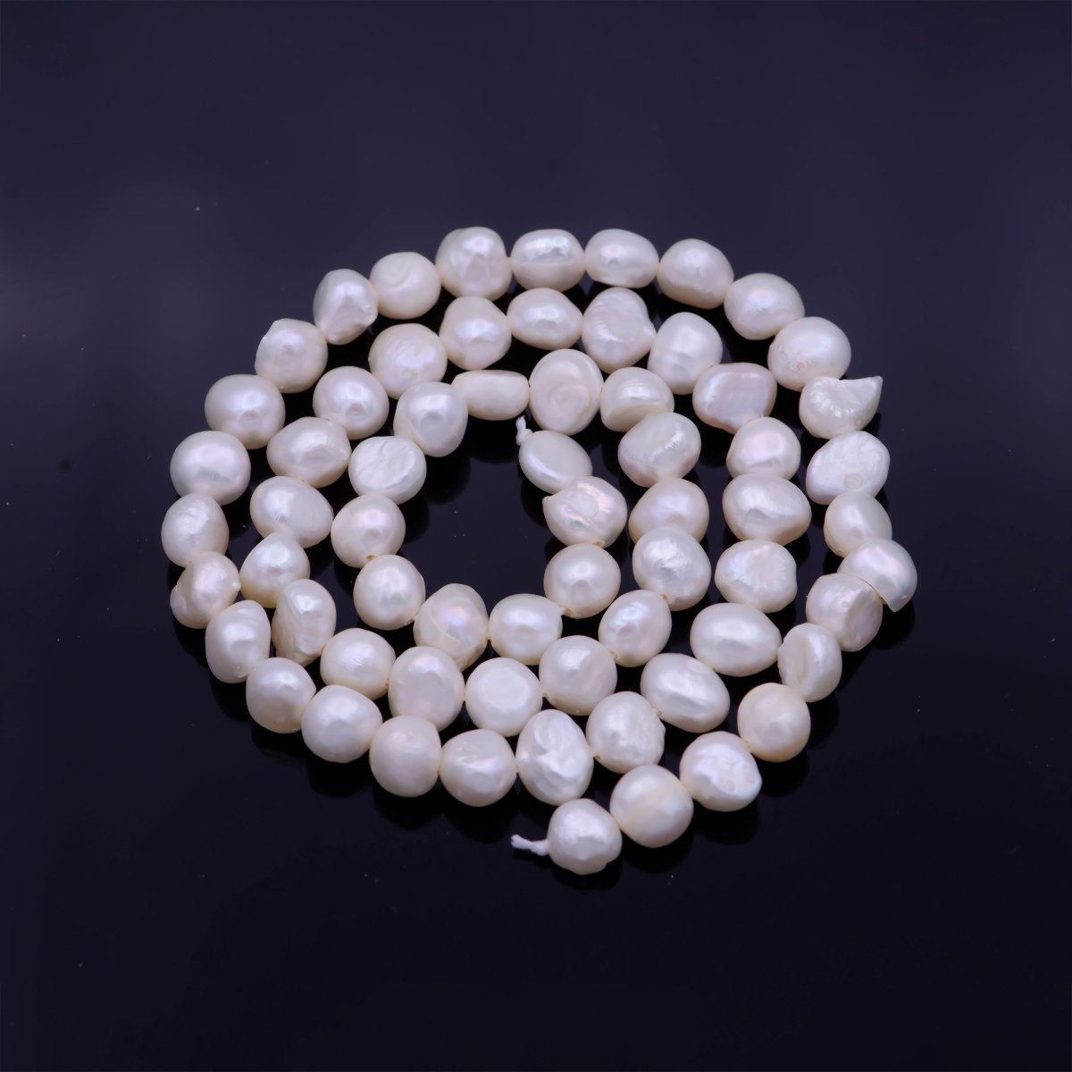5.5mm Potato Nugget AAA Freshwater Pearl 66 Pieces per Strand | WA-1334 Clearance Pricing - DLUXCA