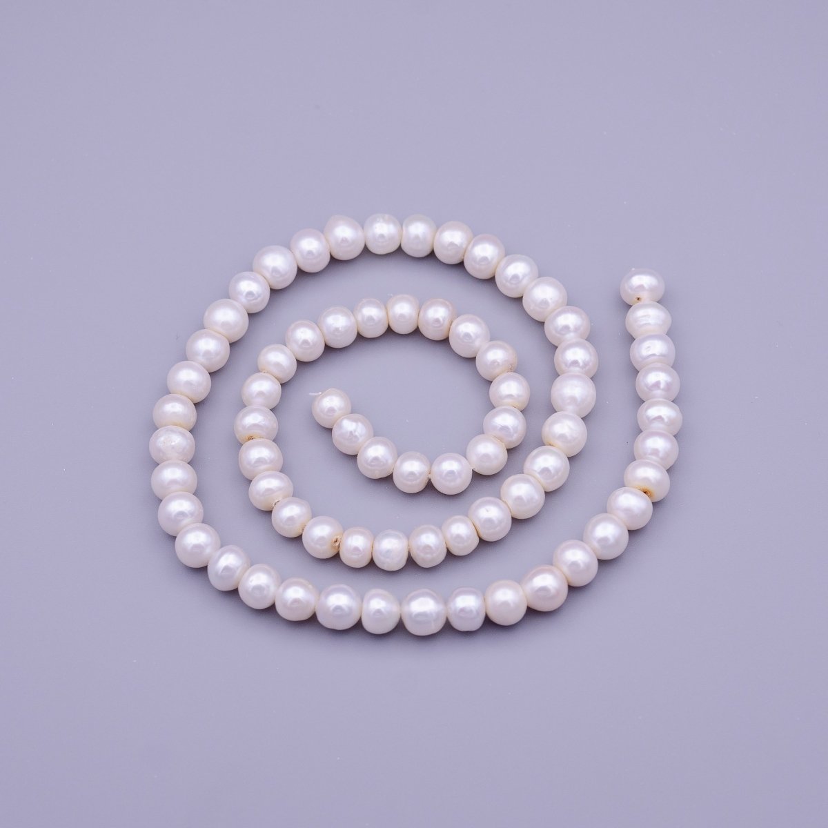 6.5mm Natural AAA Nugget Freshwater Pearl Bead 70pcs Full Strand | WA-1322 Clearance Pricing - DLUXCA