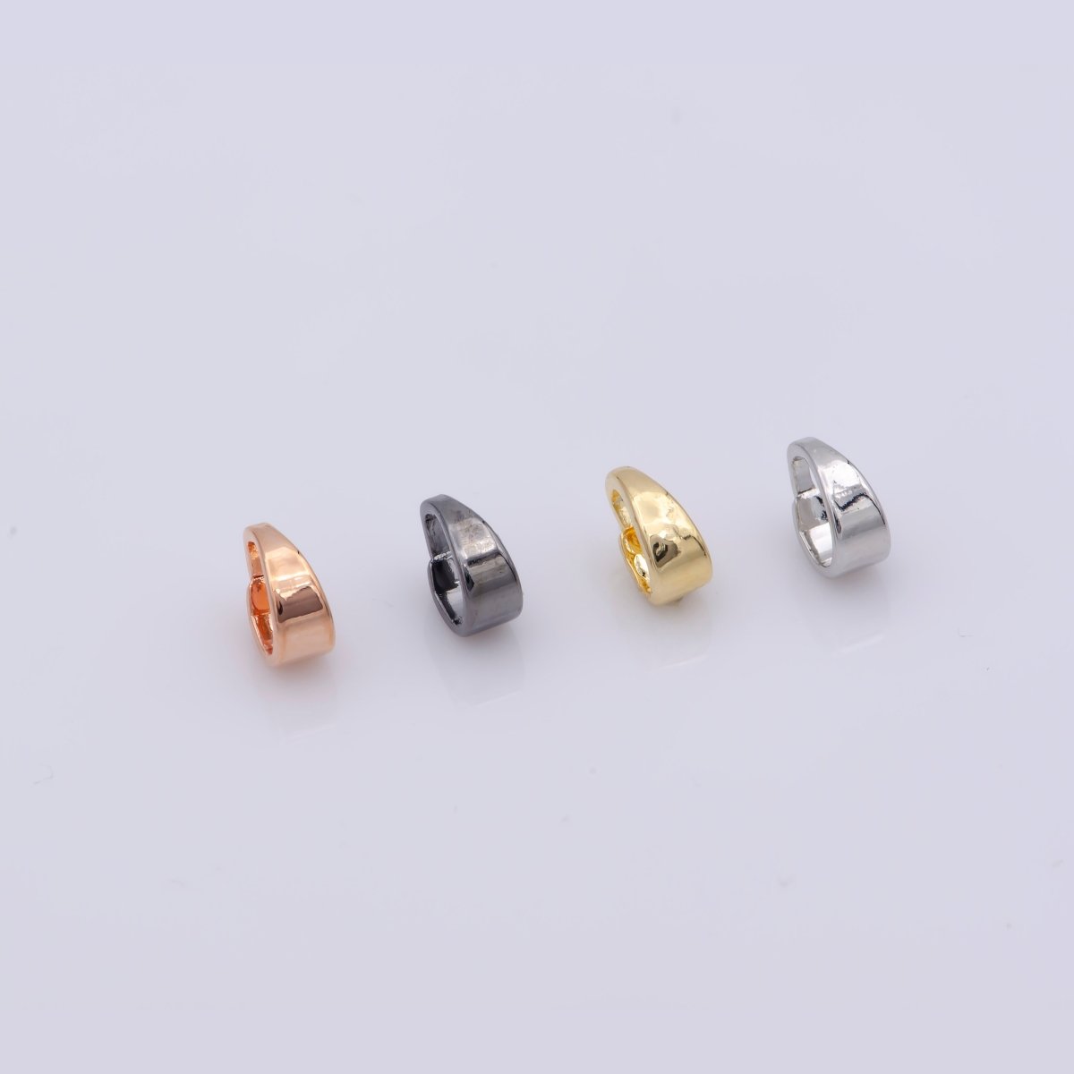 6mm, 9mm Bail For Pendant Snap-on for Pendant, Clip On Bails Bail and Necklace Jewelry Making And Wholesale Findings 14K Gold Filled K-884 to K-891 - DLUXCA