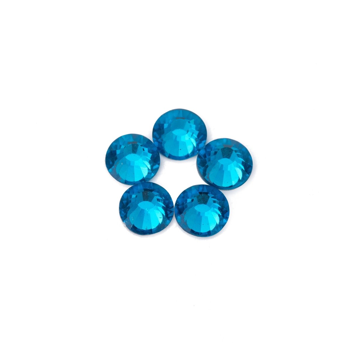 720 pcs Mixed Size ss6-ss30 Crystal Teal Blue / Blue Zircon #229 - DLUXCA