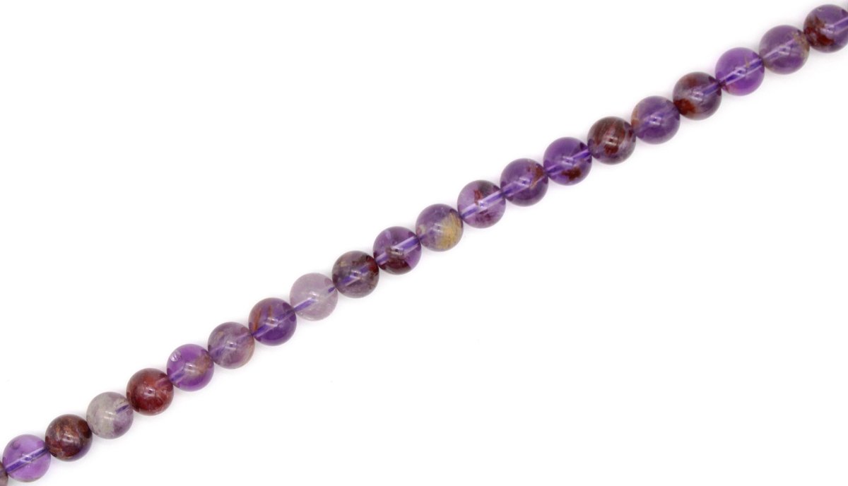 8mm Amethyst Beads, Natural Amethyst Bead, Round Shape, February Birthstone Purple Beads, Natural Gemstone, Jewelry Making, Great Quality - DLUXCA