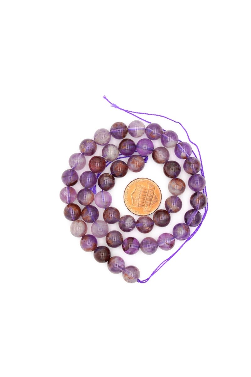 8mm Amethyst Beads, Natural Amethyst Bead, Round Shape, February Birthstone Purple Beads, Natural Gemstone, Jewelry Making, Great Quality - DLUXCA