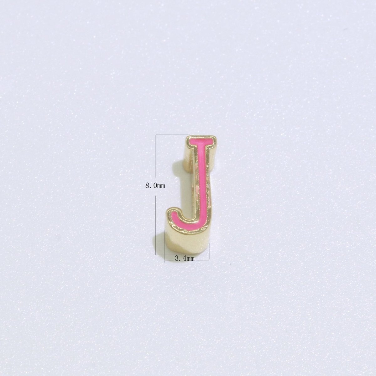8mm Gold Filled Enamel Alphabet Letter Beads for Bracelet Necklace Spacer Personalized Initial Jewelry Making Supply Component A-015 to A-027 - DLUXCA