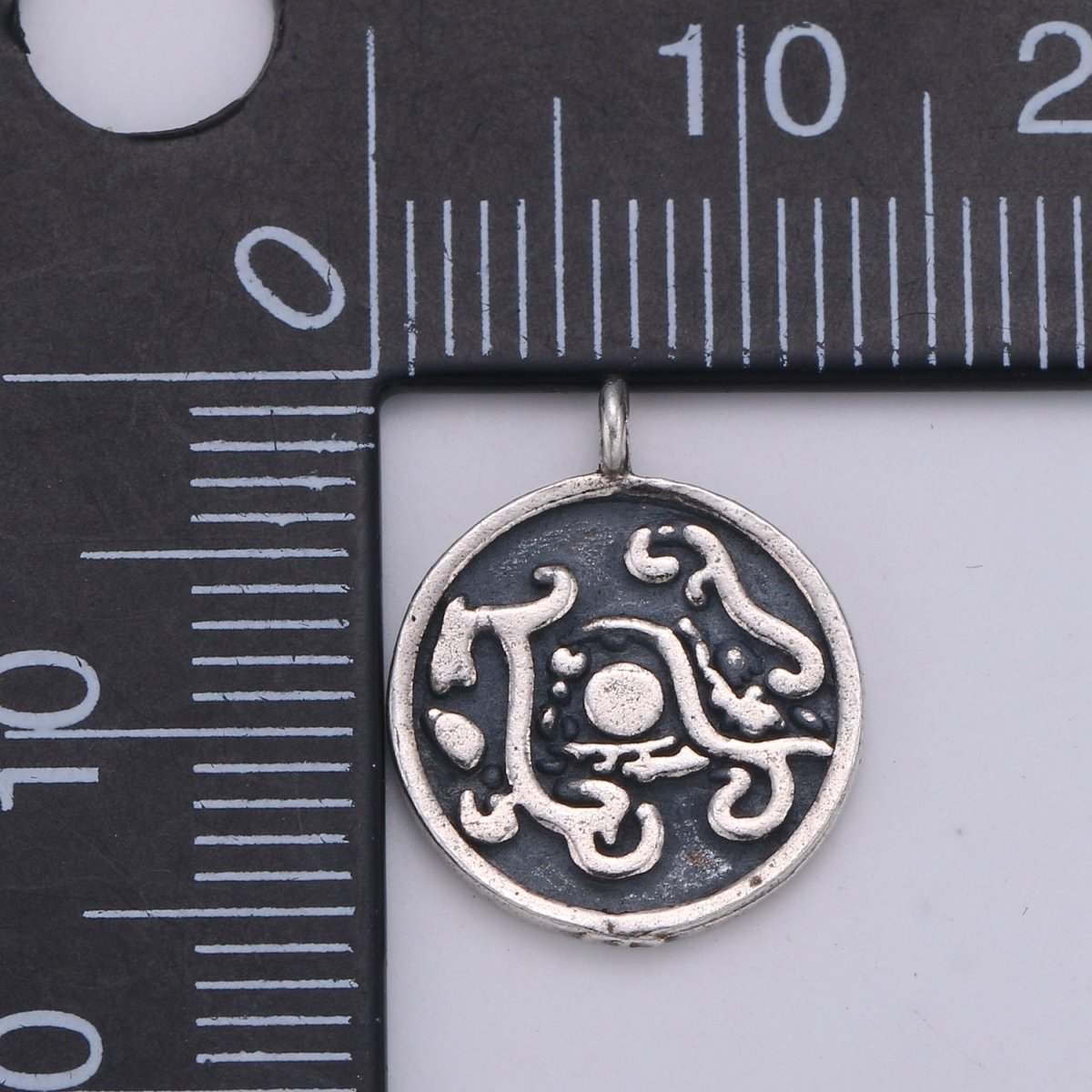 925 Sterling Silver Animal Charm, Round Disc Charm Chinese Animal Charm for Men Necklace Bracelet Earring, Cultural Charm SL-061 SL-062 SL-063 SL-064 - DLUXCA