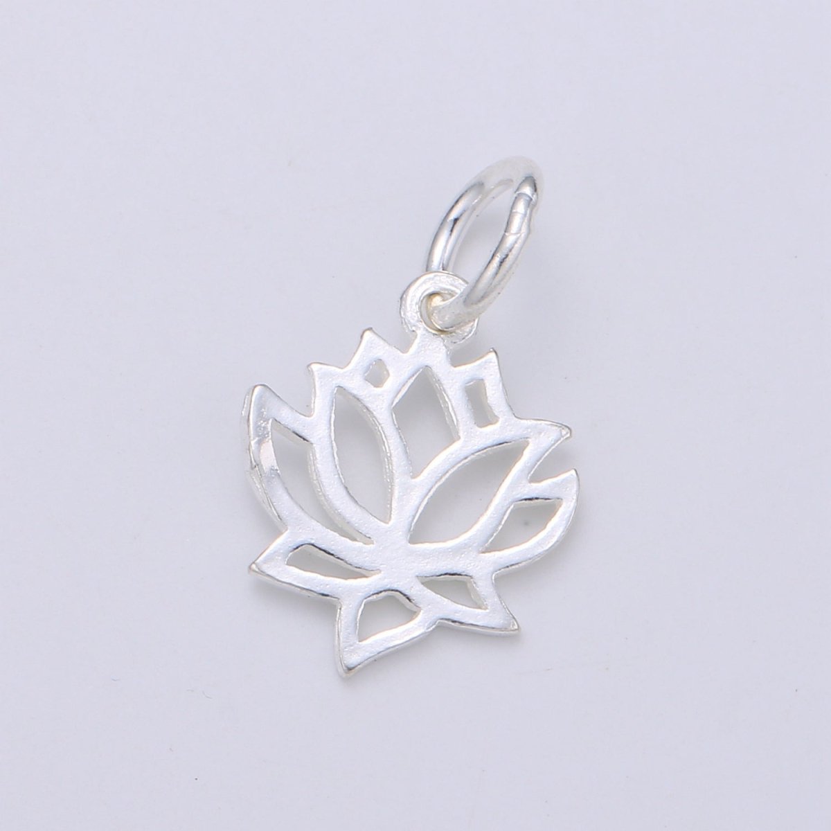 925 Sterling Silver Rose Charm, Floral Charm Silver Flower Charm for Necklace Bracelet Earring, Flower Charm SL-121 - DLUXCA