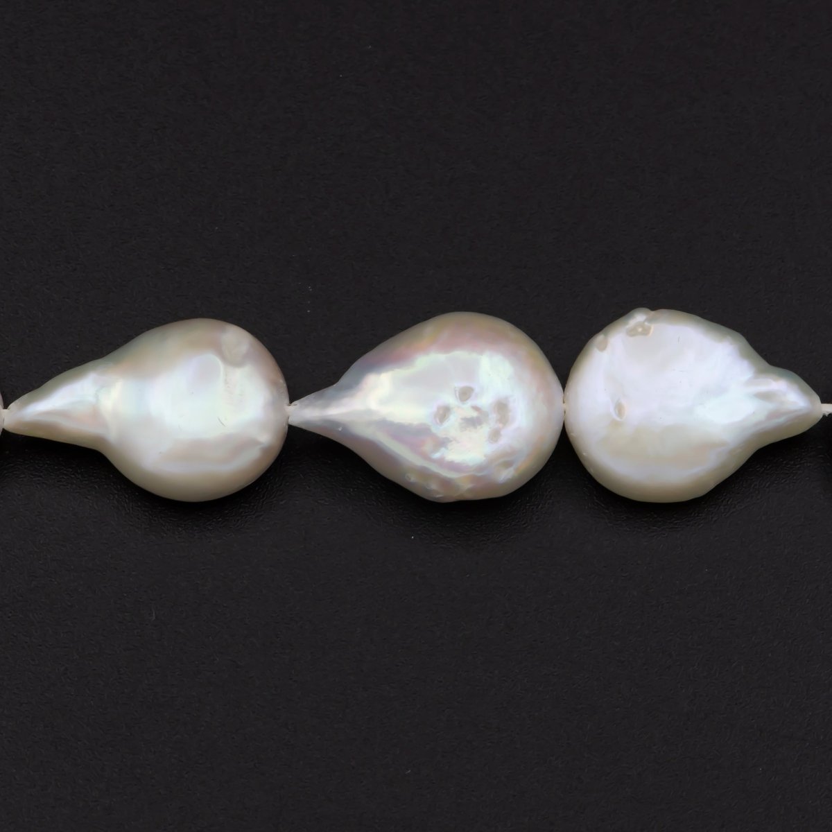 9.5-13.2mm Genuine Natural Freshwater baroque pearl Beads, Big Size Irregular Keishi pearl beads, Bridesmaid Wedding Pearls Necklace | WA-582 Clearance Pricing - DLUXCA