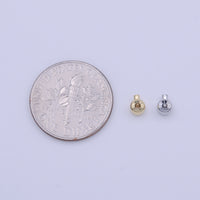 12 Pieces Gold Filled Jewelry Bead Connector Link Crimp Supply Making in Gold & Silver | BD023 BD024 - DLUXCA