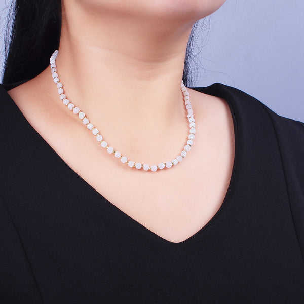 Natural Jade Bead Choker Necklace