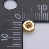 Rondelle Spacer Beads Gold Filed Cubic Zirconia Bead for Jewelry Making Connector 6mm Silver Bead Spacer - DLUXCA