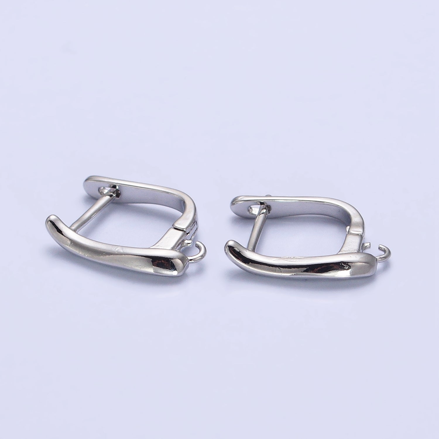 Dainty Gold Leverback Earring Silver Open Link Huggie Earring for Jewelry Making Supply Z-156 Z-157 - DLUXCA