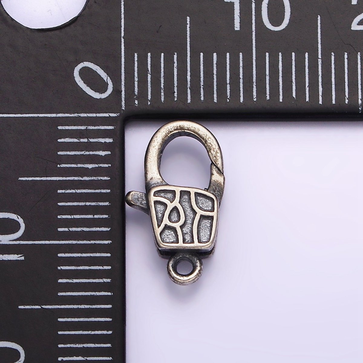 Antique Silver Clasp s925 Sterling Silver Vintage Lobster Clasp for Jewelry Making SL-298 - DLUXCA