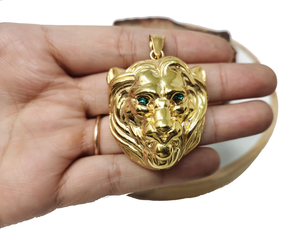 Antique Silver / Gold The Beast Pendant for Necklace Component in Stainless Steel 24k Gold Plated J-758 J-776 J-777 - DLUXCA