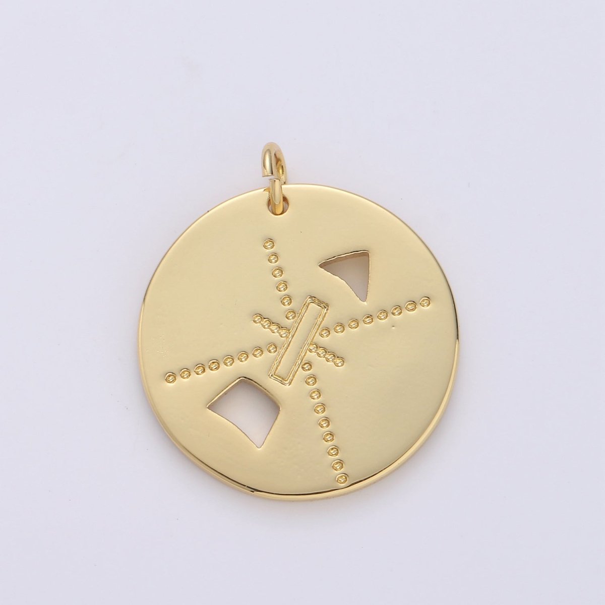 Arrow Coin Gold Filled Charm - D-547 - DLUXCA