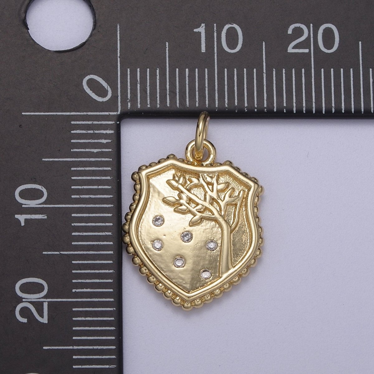 Autumn Fall Season Tree Charm Branches Shield Pendant for Necklace Bracelet Earring SupplyC-354 - DLUXCA