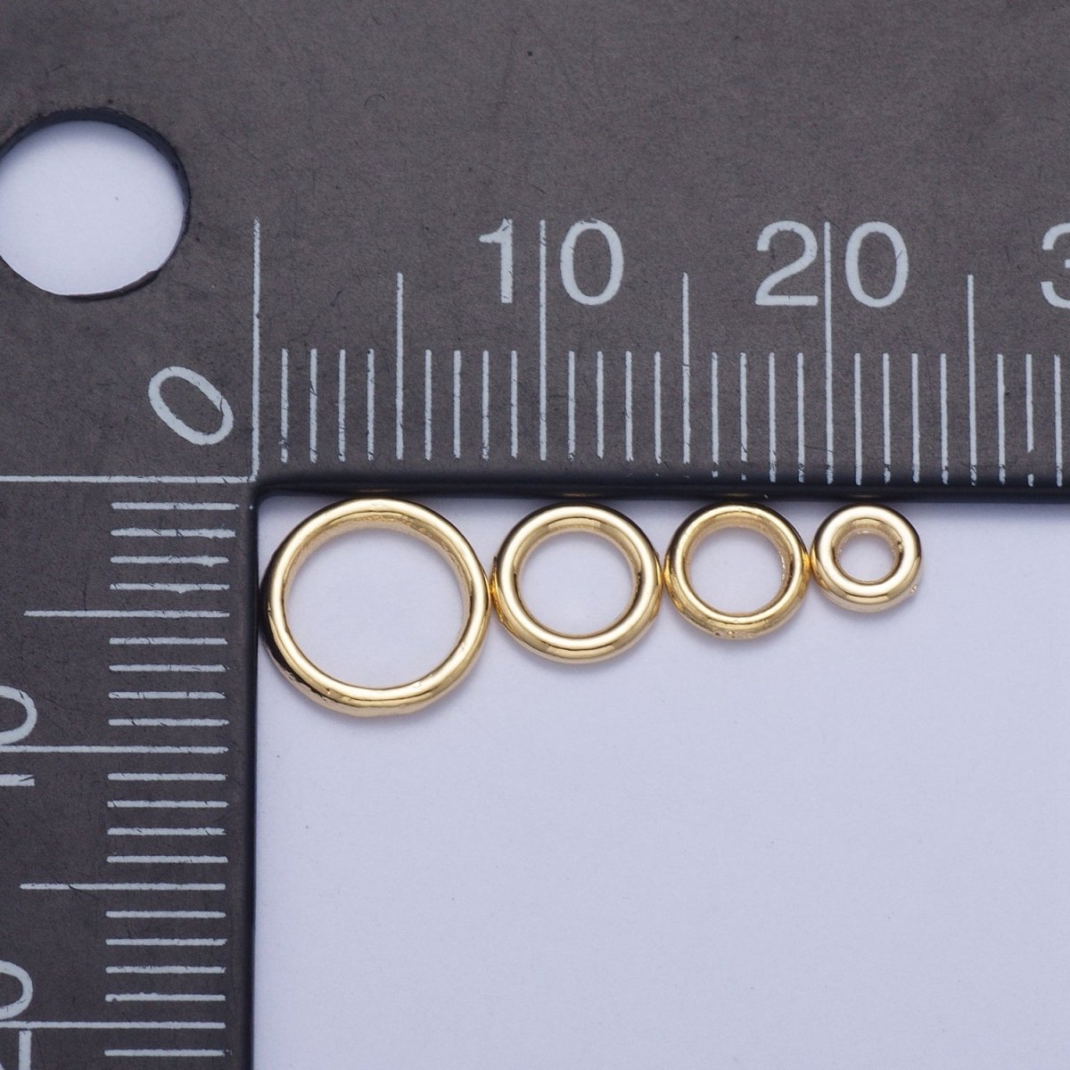 bag Soldered Gold Jump Rings Supply Findings For Jewelry Making L-925-L-928 - DLUXCA