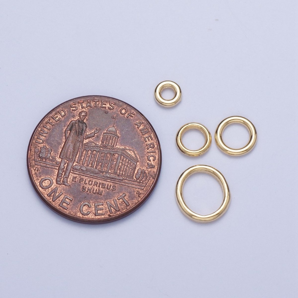 bag Soldered Gold Jump Rings Supply Findings For Jewelry Making L-925-L-928 - DLUXCA