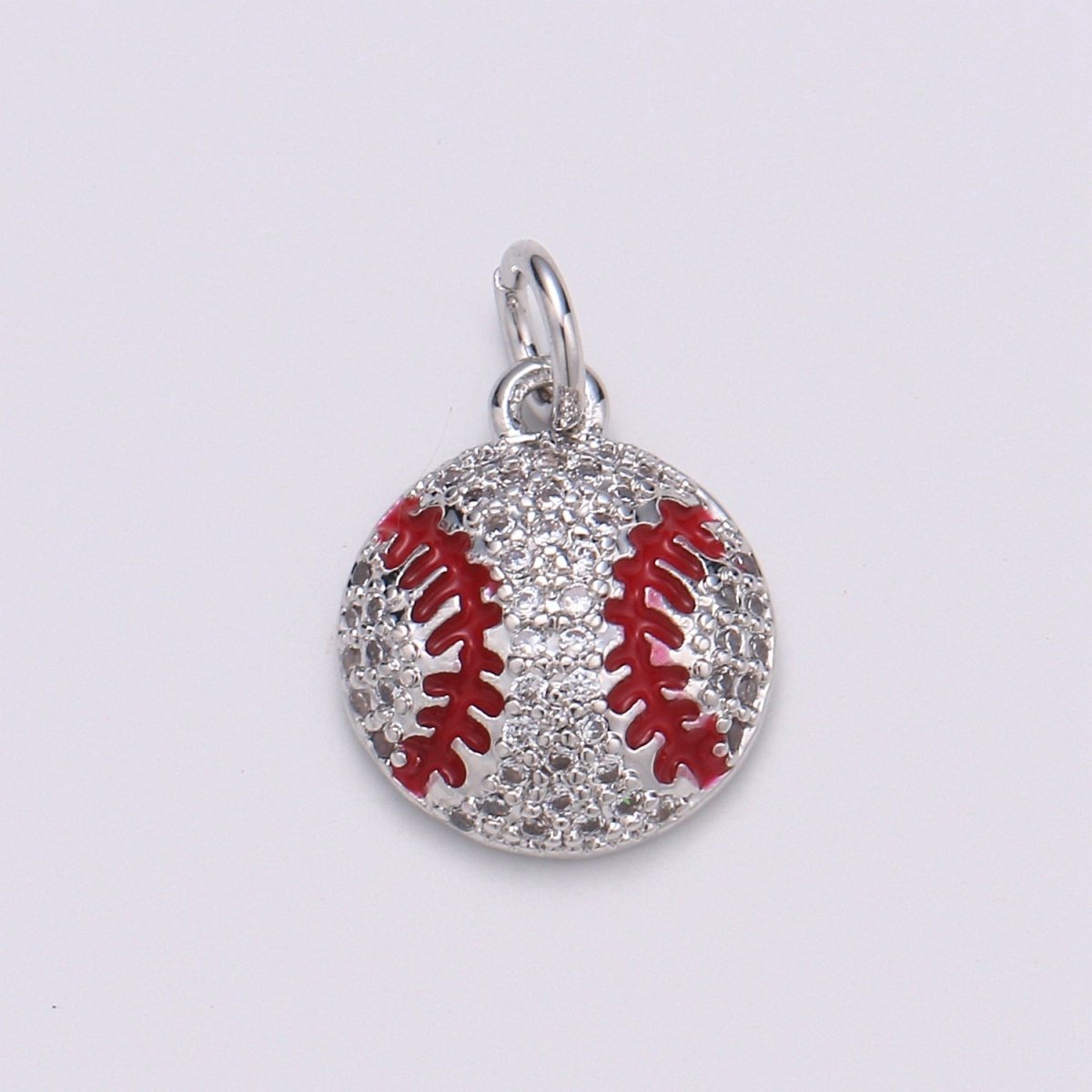 Baseball Gold Filled Charm Sports Ball Pendant for Necklace Bracelet Earring - D725 - D-726 - DLUXCA