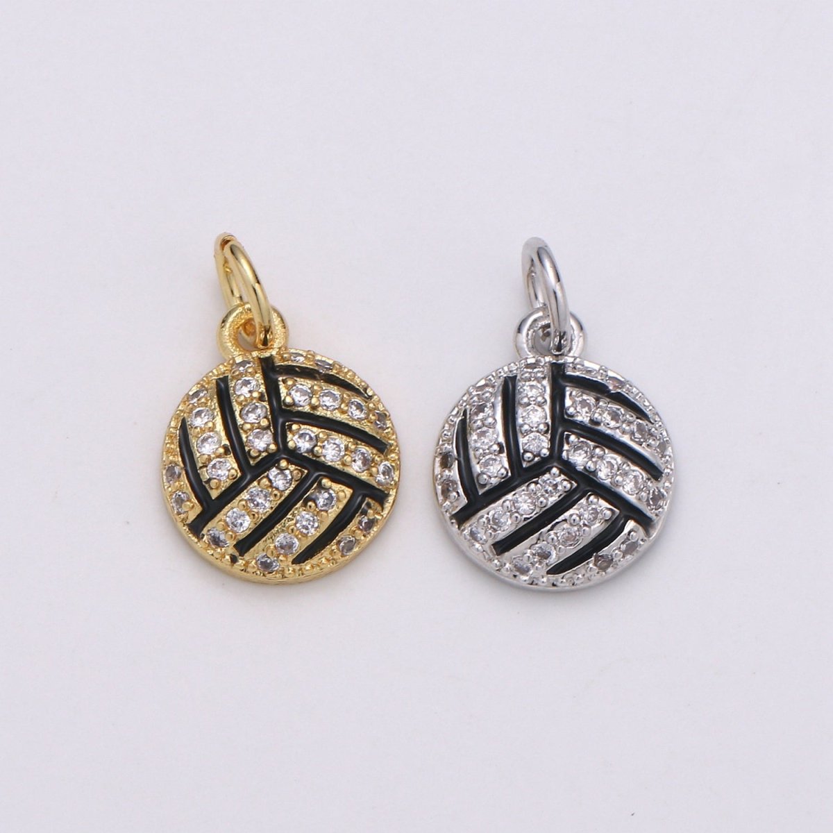 Basketball Gold Filled Charm Gold / Silver - D729-D-730 - DLUXCA