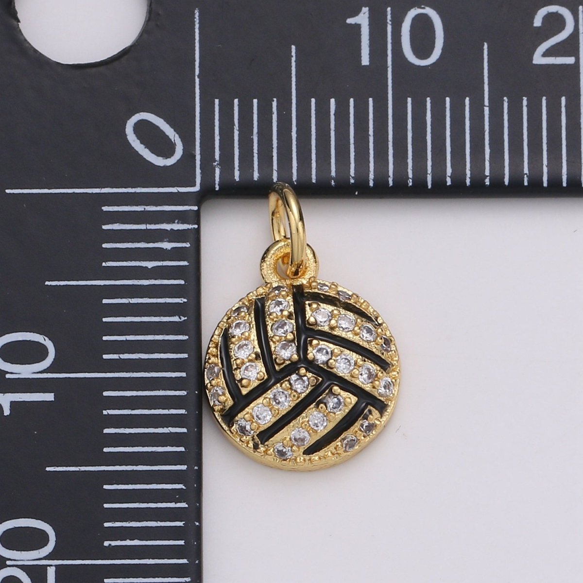 Basketball Gold Filled Charm Gold / Silver - D729-D-730 - DLUXCA