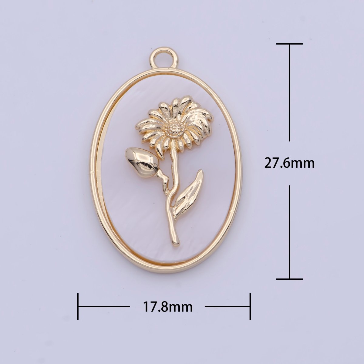 Birth Flower Shell Pearl Oval Gold MOP Charms Set C-413,C-440,C-587,C-596,C-630,C-661,C-696,C-702,C-764，C-722,C-727,C-766, - DLUXCA