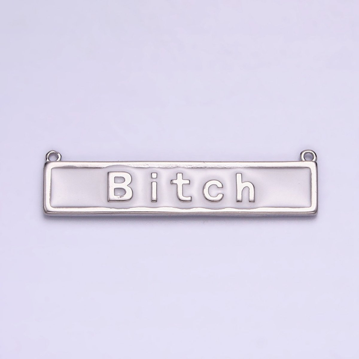 Bitch Word Charm Connectors Pendants in Gold Silver For Funny Novelty Necklace Component AA931 AA932 AA933 AA934 - DLUXCA
