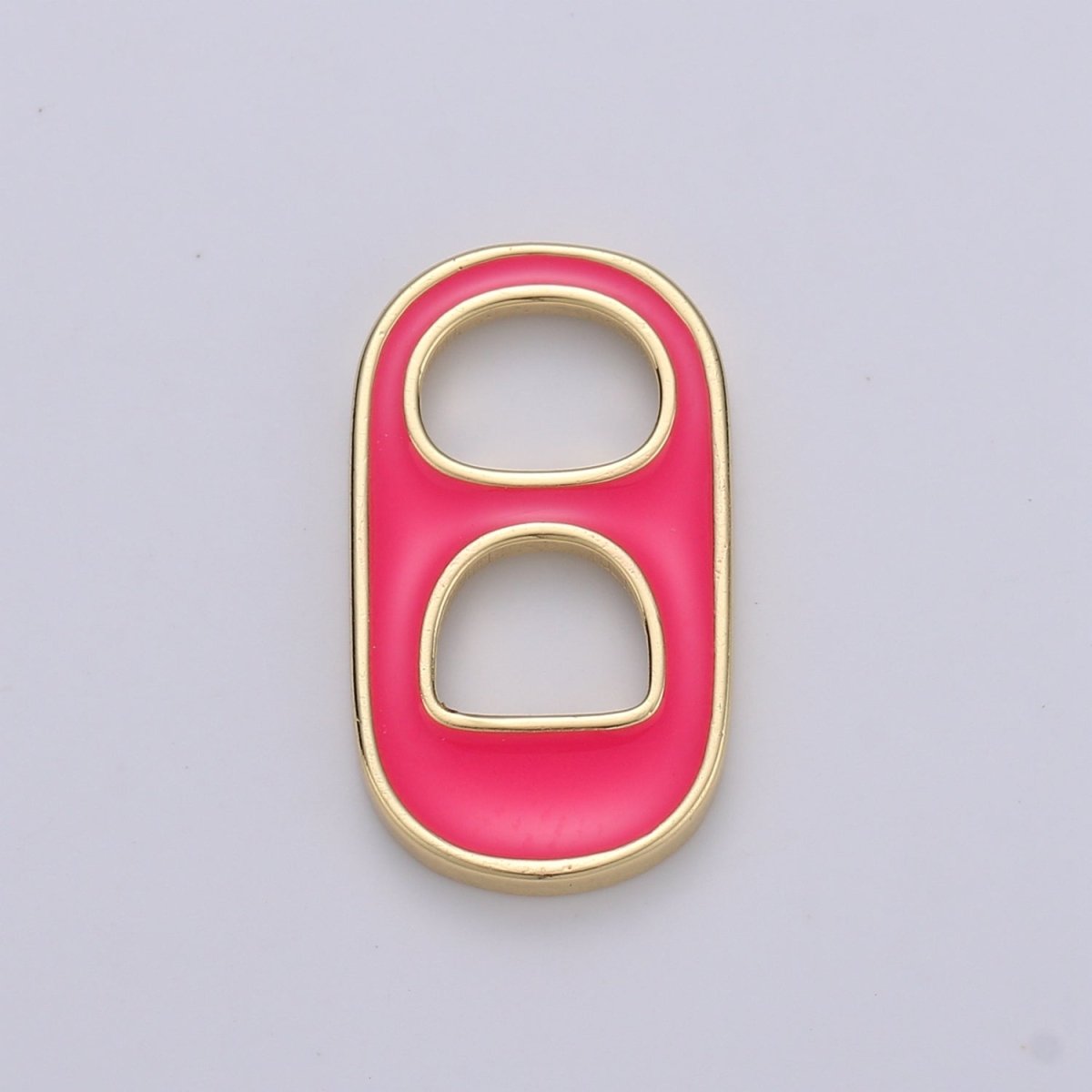 Black, Blue, Pink, Green, Yellow, Red Enamel Bottle Opener Gold Filled Charm - D-374- D-383 - DLUXCA