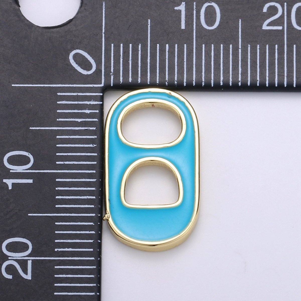 Black, Blue, Pink, Green, Yellow, Red Enamel Bottle Opener Gold Filled Charm - D-374- D-383 - DLUXCA