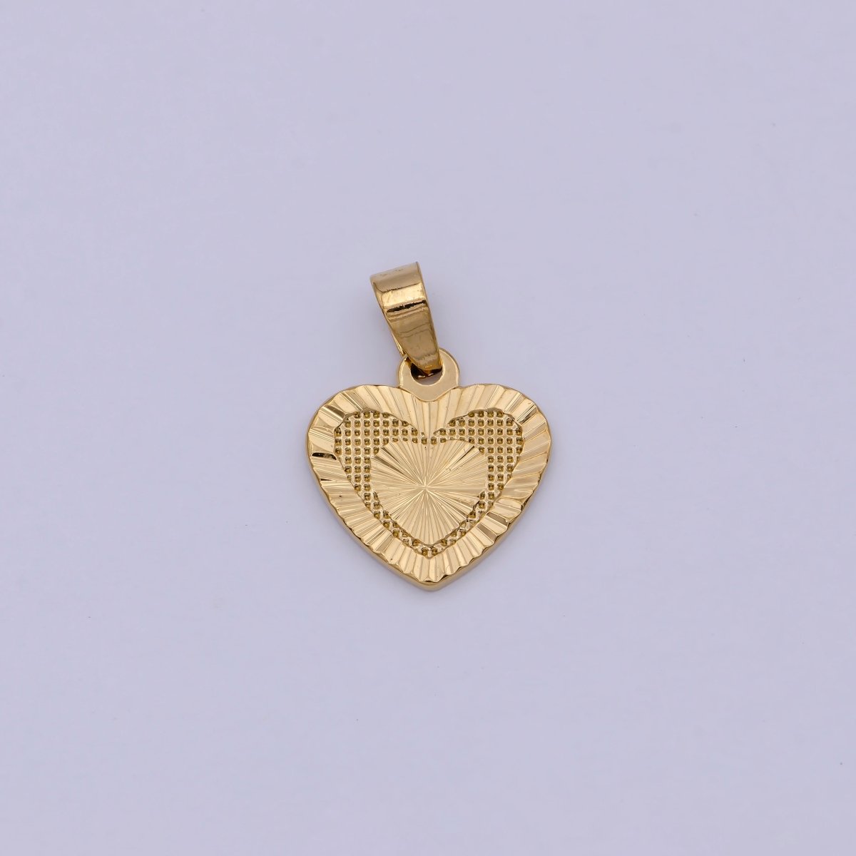 Black Gold Filled Heart Pendants I-837 - DLUXCA