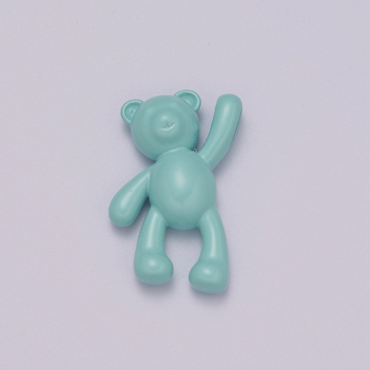 Blue Teddy Bear Charm Dangle Pendant Hold My Hand Bear Hug Charm for Necklace Bracelet Earring Supply M-893 M-894 - DLUXCA