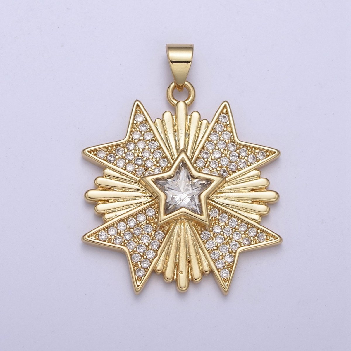 Celestial Collection Pendants Sun Moon Star Medallion Necklace Charm Gold Filled H-100 H-236 H-239 - DLUXCA