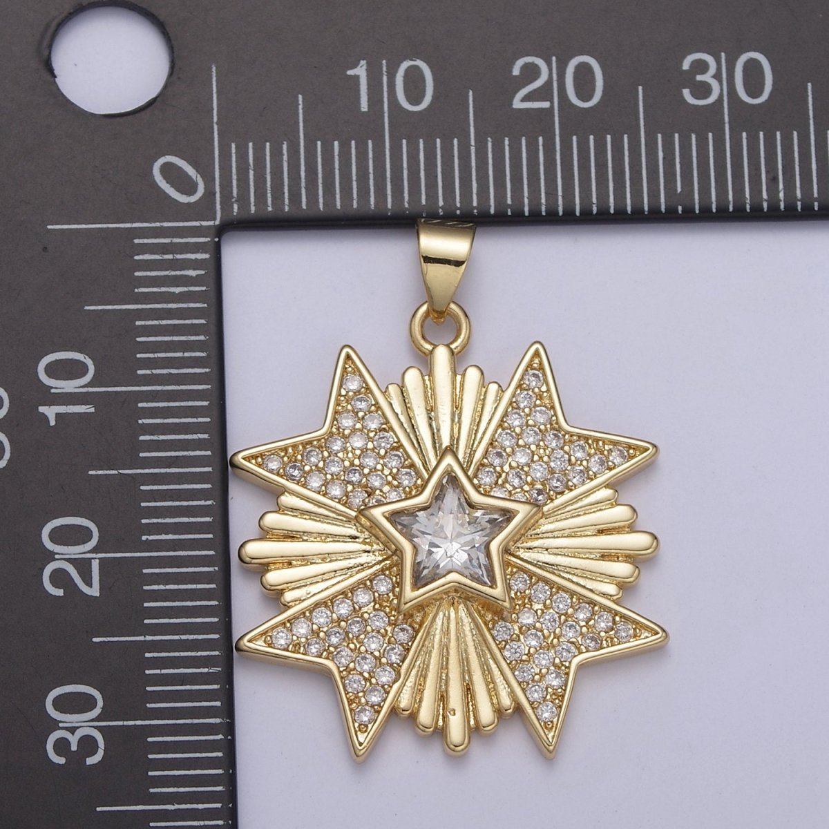 Celestial Collection Pendants Sun Moon Star Medallion Necklace Charm Gold Filled H-100 H-236 H-239 - DLUXCA