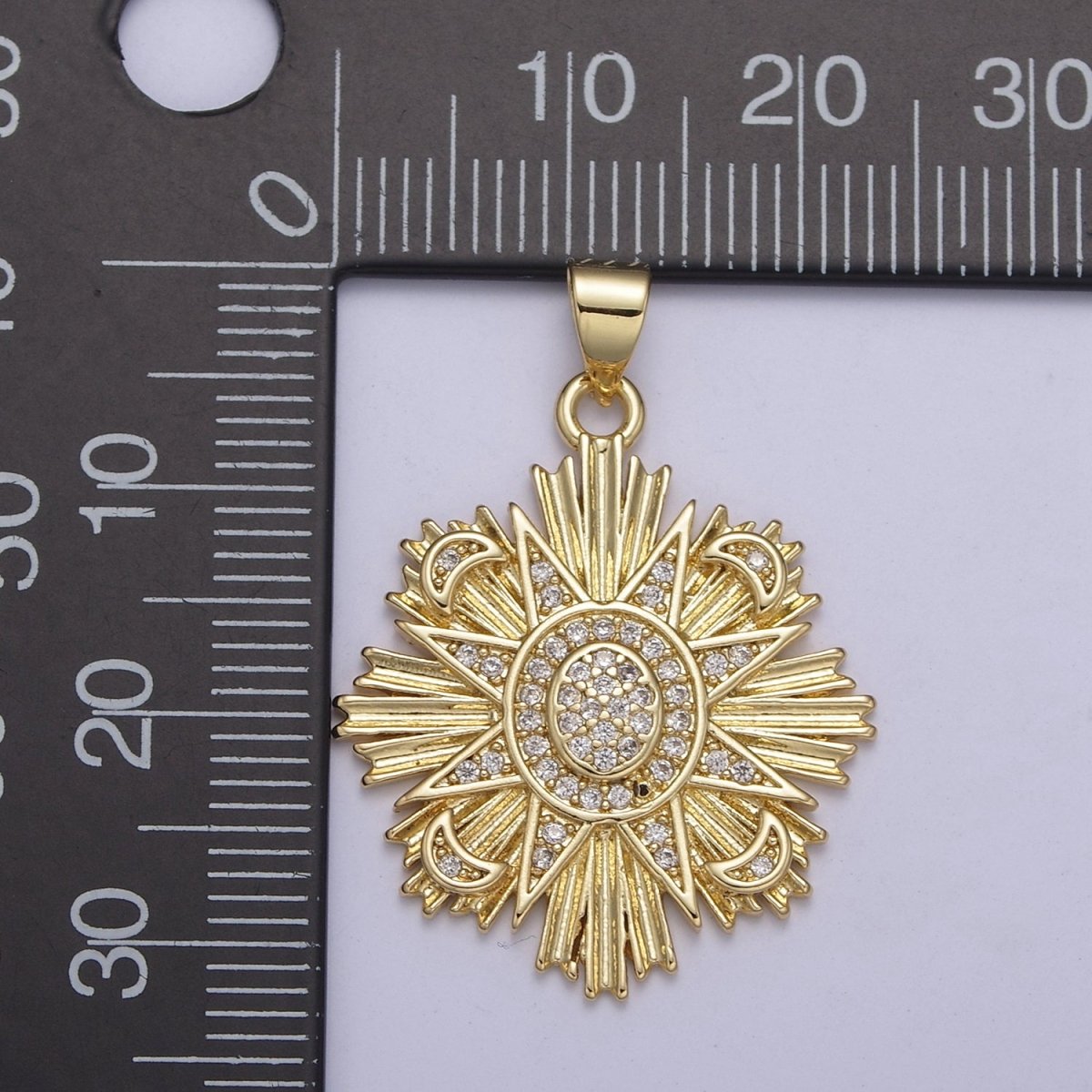 Celestial Collection Pendants Sun Moon Star Medallion Necklace Charm Gold Filled H-100 H-236 H-239 - DLUXCA