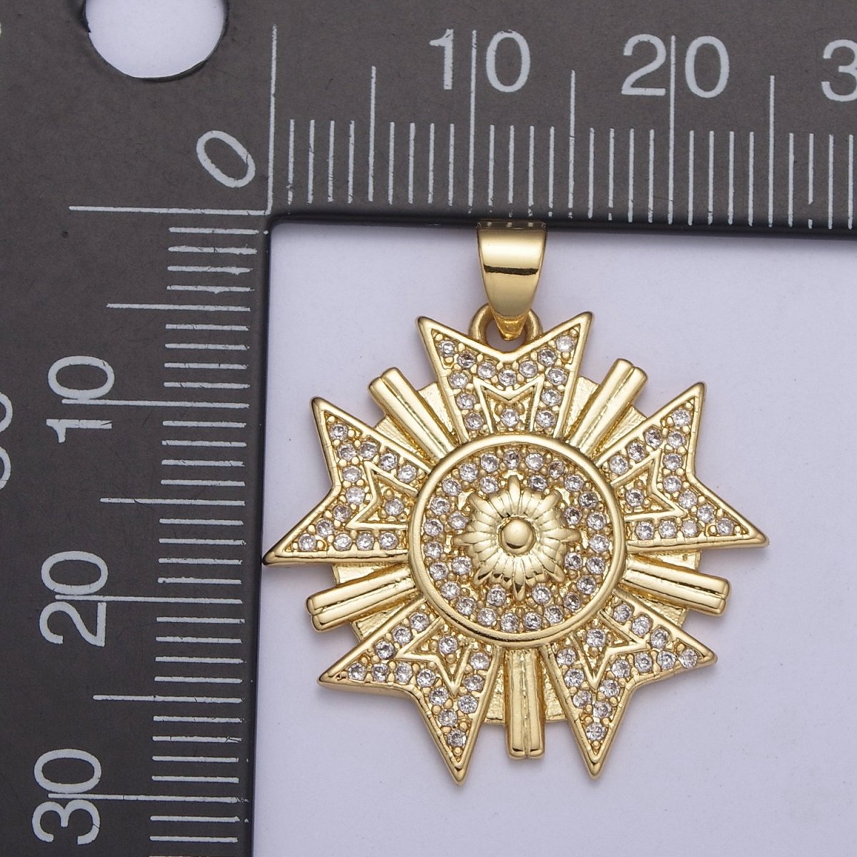 Celestial Collection Pendants Sun Moon Star Medallion Necklace Charm Gold Filled H-100 H-236 H-239 - DLUXCA