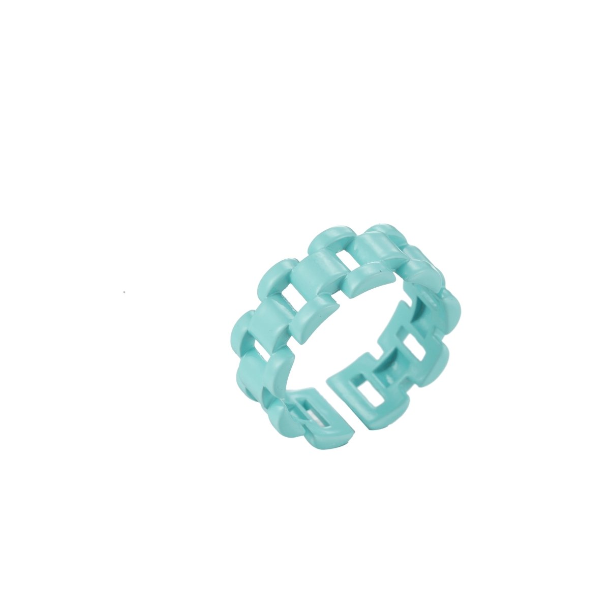 Chunky Y2K style retro ring Open Adjustable Colorful Watch