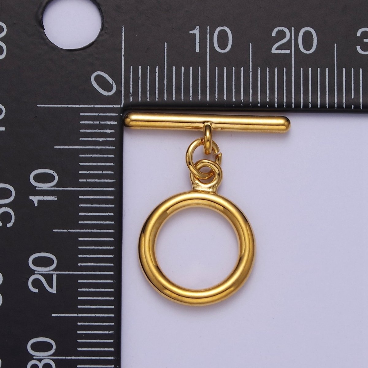 Classic 24k Gold Filled Round Toggle Clasp, Jewelry Clasp OT Clasp Findings L-708~L-710 - DLUXCA