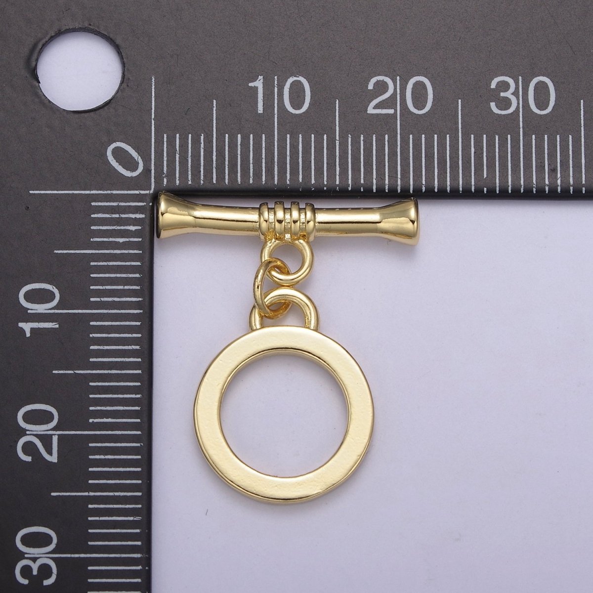 Classics Toggle, High Quality Gold Toggle Clasp, T Bar Fasteners for Necklace, Fancy Bracelet Closures, Designer's Toggles L-673 - DLUXCA