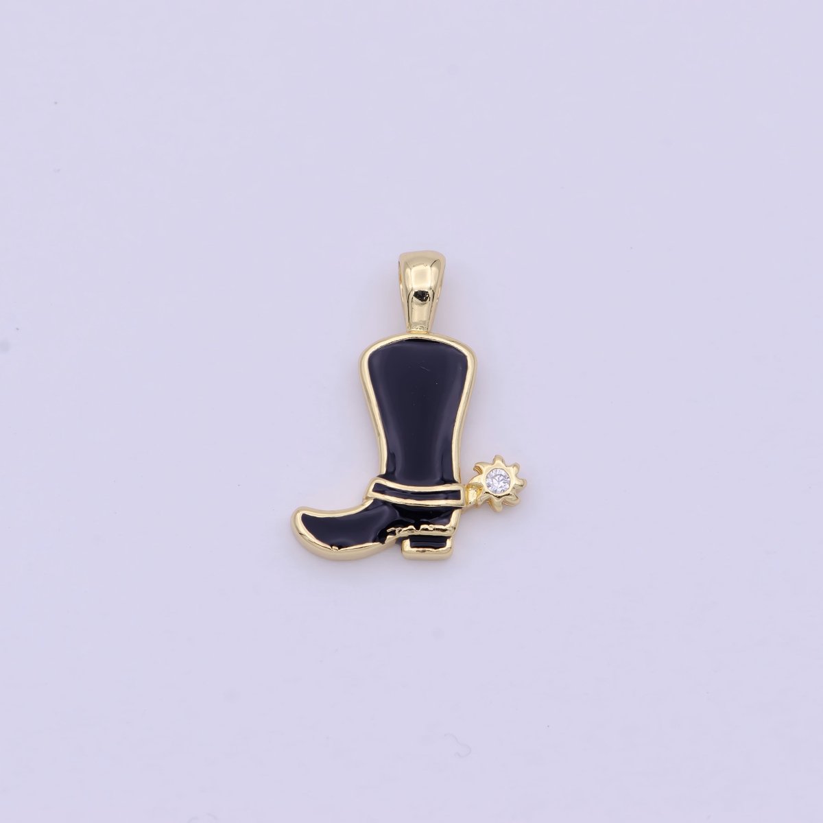 Colorful Cowboy Cowgirl Boot Enamel Charm Pendant Shoes Wild West Inspired H-023 H-033 J-840 - J-847 - DLUXCA